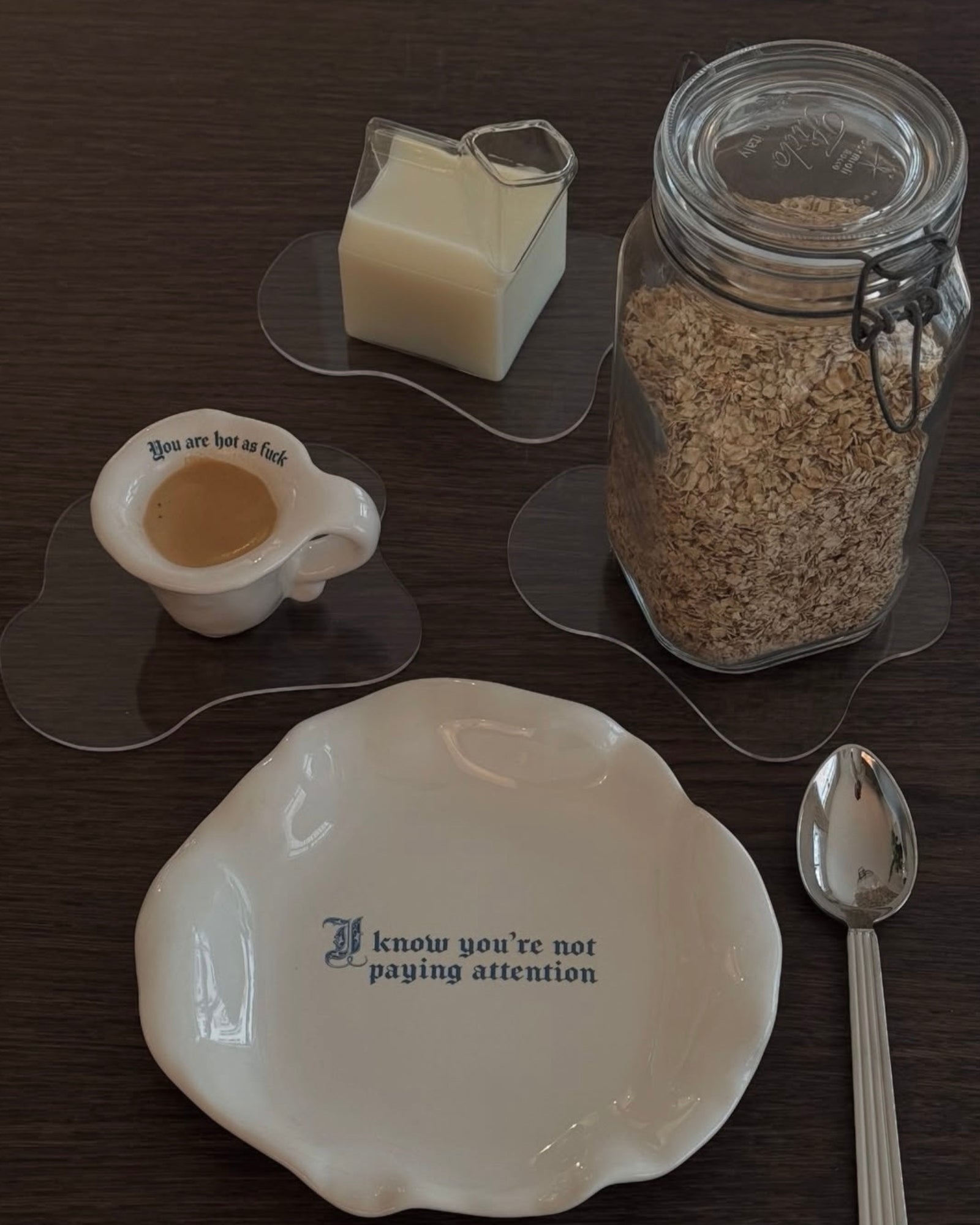 AVA⎥GLASS MILK JUG