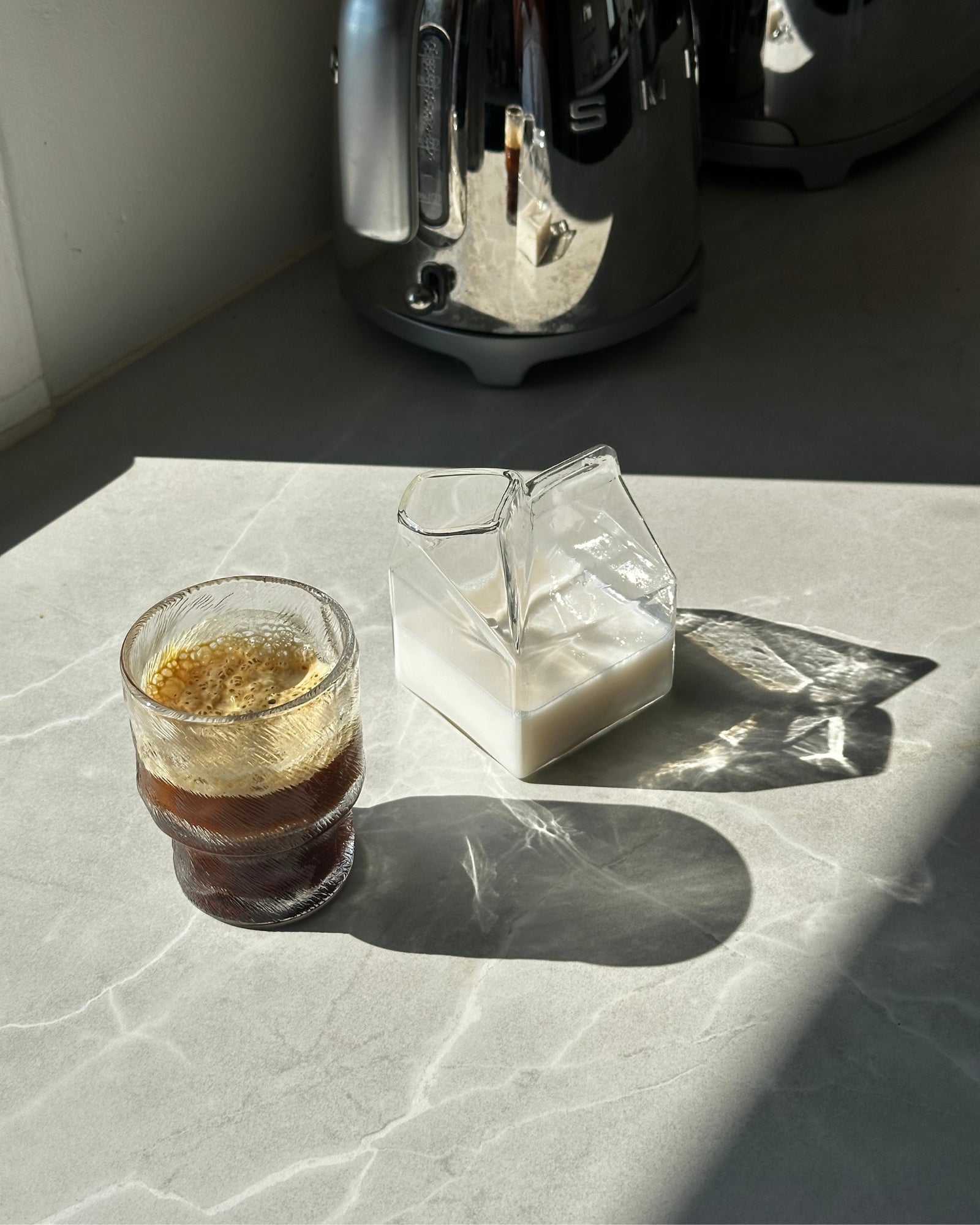 AVA⎥GLASS MILK JUG